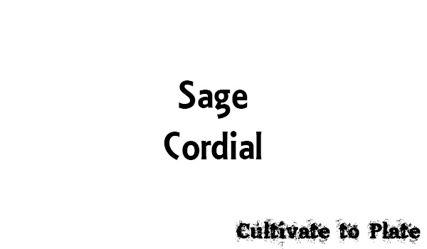 Sage Cordial Recipe